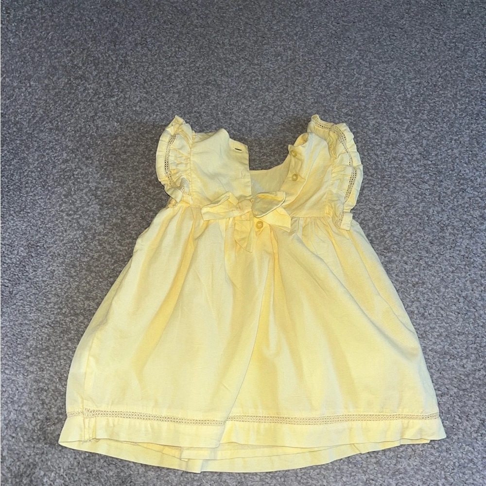 Yellow Ruffled Kids Top - Picture 2 of 3